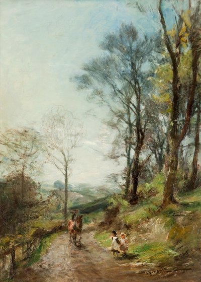 Primavera em Colinton (óleo sobre tela) de James Lawton Wingate