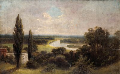 Vista, baixo, sobre, ham, campos, de, topo, de, colina morro de James Lewis