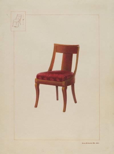 cadeira de mogno de James M. Lawson