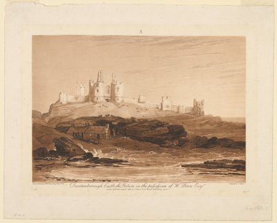 Castelo de Dunstanburgh, de "Liber Studiorum", parte III de James Mallord William Turner