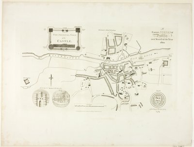 Levantamento correto de Dublin, como estava no ano de 1610 de James Malton