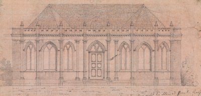 Desenho preparatório para Desenho 20, Placa 18 de Uma Colecção de Desenhos para Retiros Rurais de James Malton