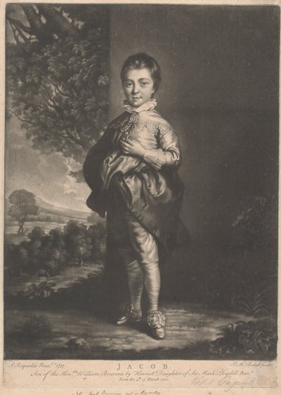 Jacob, Filho do Honorável William Bouverie de James McArdell