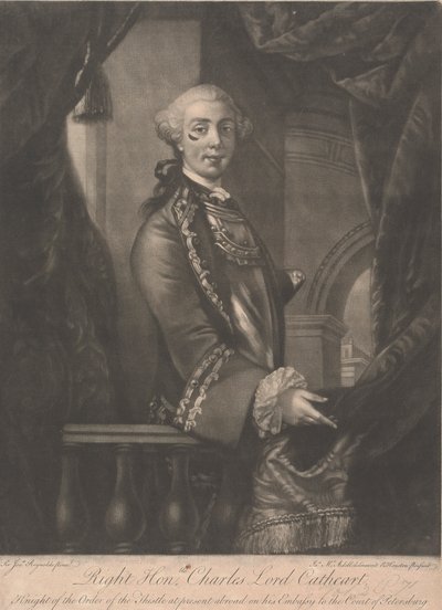 Tenente-General Charles Schaw Cathart, 9º Cathcart Earl de James McArdell