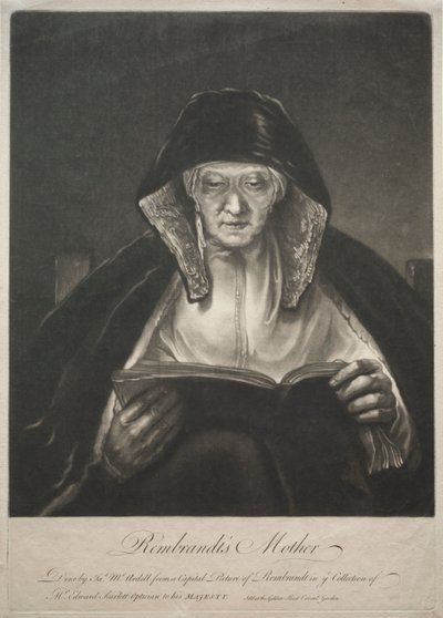 Mãe de Rembrandt de James McArdell