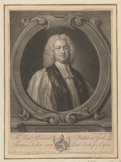 Thomas Secker, Senhor Bispo de Oxford de James McArdell