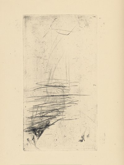 [76] Impressões de placas canceladas por Whistler - [Jovem Deitada no Sofá]. de James Abbott McNeill Whistler