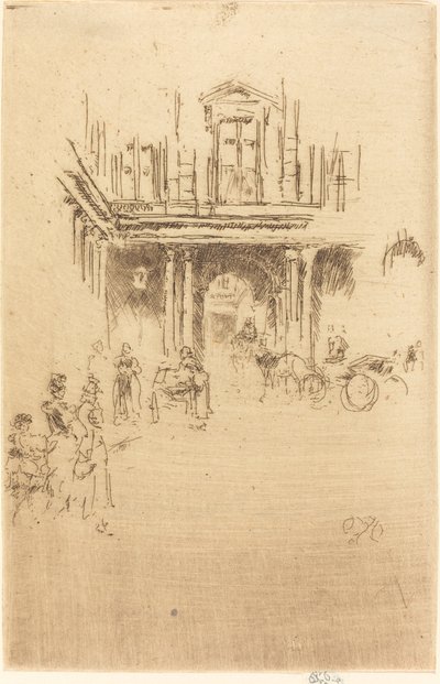 Um canto do Palais Royal de James Abbott McNeill Whistler