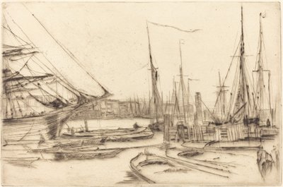 Um esboço do Billingsgate de James Abbott McNeill Whistler