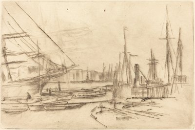 Um esboço do Billingsgate de James Abbott McNeill Whistler