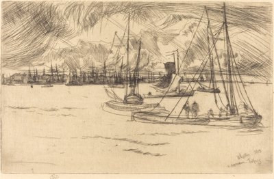 Amsterdã do Tolhuis de James Abbott McNeill Whistler