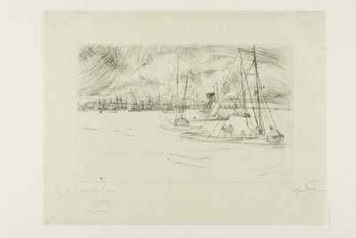 Amsterdã, do Tolhuis de James Abbott McNeill Whistler