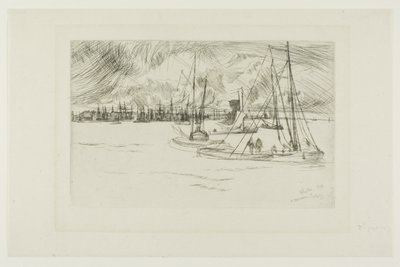 Amsterdã, do Tolhuis de James Abbott McNeill Whistler