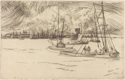 Amesterdão visto do Tolhuis de James McNeill Whistler