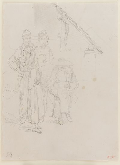 Um artista desenhando de James Abbott McNeill Whistler
