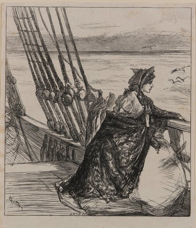 Uma ilustração para <em>a filha do major</em> de James Abbott McNeill Whistler