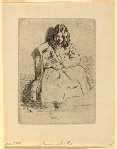Aninha, Sentada de James Abbott McNeill Whistler