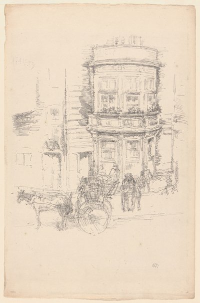 Atrás do Teatro da alegria de James Abbott McNeill Whistler