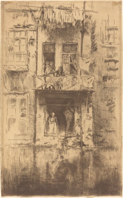Varanda, Amsterdã de James Abbott McNeill Whistler