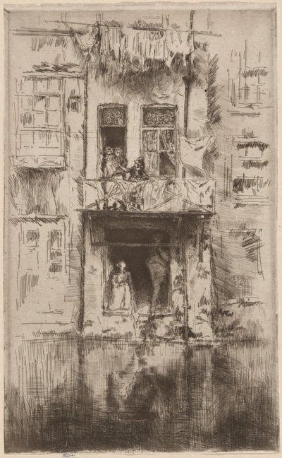Varanda, Amsterdã de James Abbott McNeill Whistler