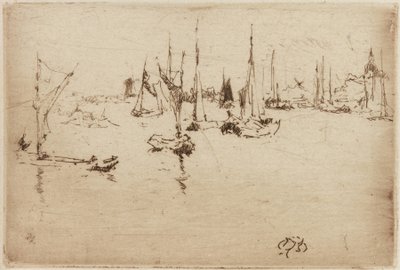 Barcaças, Dordrecht de James Abbott McNeill Whistler
