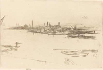 Battersea: Amanhecer de James Abbott McNeill Whistler
