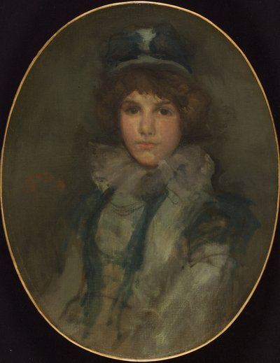 Azul e Coral:  O Pequeno Chapéu Azul de James McNeill Whistler