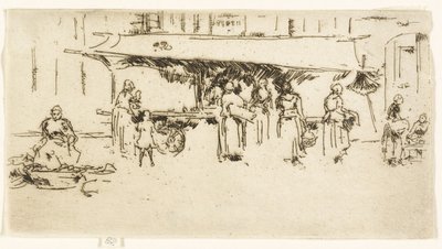 estande, mercado, lagos de James Abbott McNeill Whistler