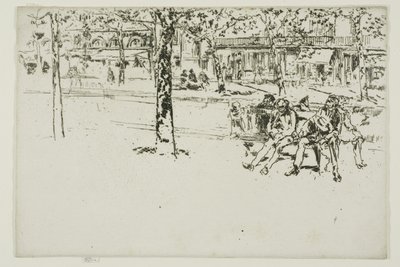 Boulevard Poissonnière, Paris de James McNeill Whistler