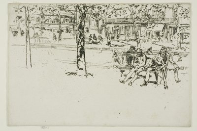 Boulevard Poissonnière, Paris de James Abbott McNeill Whistler