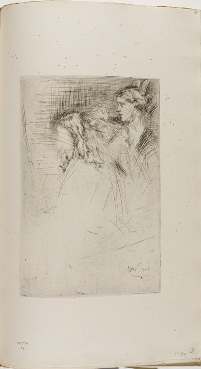 Penteando o cabelo de James Abbott McNeill Whistler