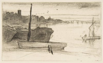 A ponte de Chelsea e a igreja de James McNeill Whistler
