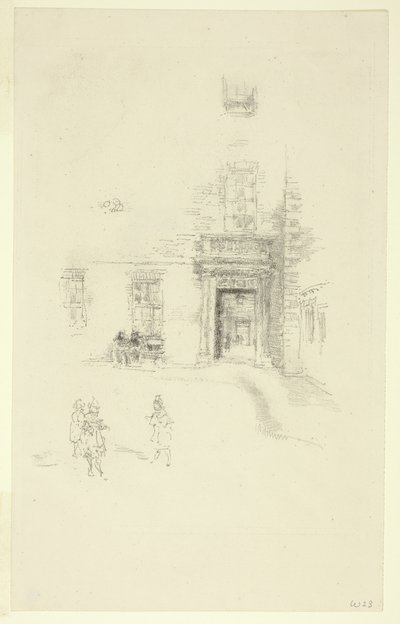 Pátio, Hospital Chelsea de James Abbott McNeill Whistler