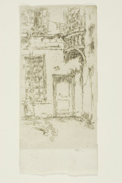 Pátio, Rue P. L. Courier, Tours de James Abbott McNeill Whistler
