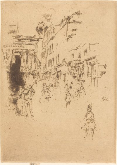 Rua Cutler, Houndsditch de James Abbott McNeill Whistler