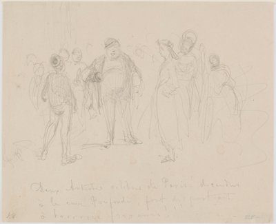 Dois artistas famosos de Paris de James Abbott McNeill Whistler