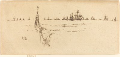 Mergulhando a bandeira de James Abbott McNeill Whistler