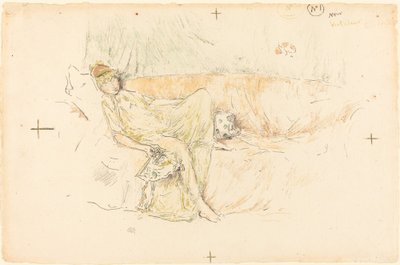 Figura Drapejada, Reclinada de James Abbott McNeill Whistler