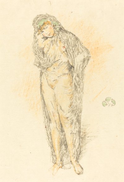 Figura Drapejada, Em Pé de James Abbott McNeill Whistler