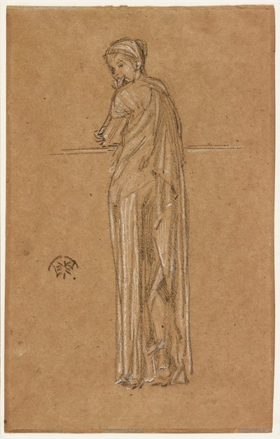 Figura drapeada em pé de James Abbott McNeill Whistler
