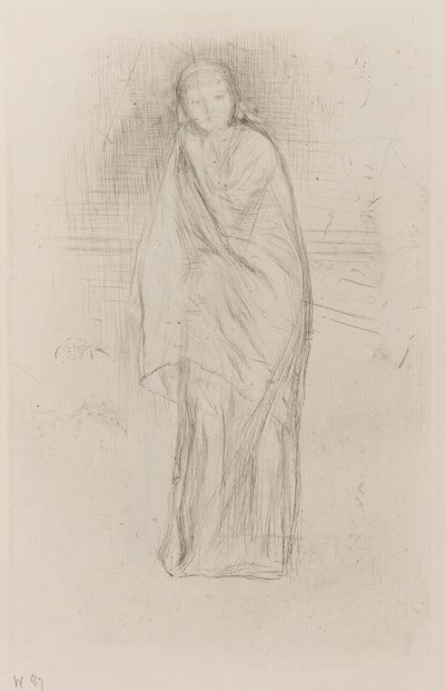Modelo drapeado de James Abbott McNeill Whistler