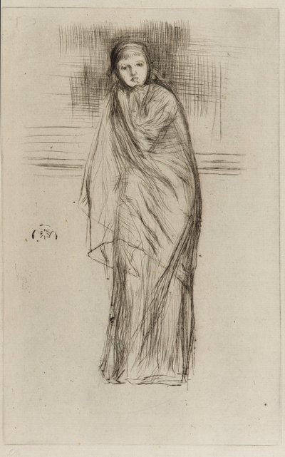 Modelo drapeado de James Abbott McNeill Whistler