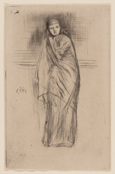 Modelo drapeado de James Abbott McNeill Whistler