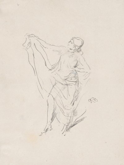 Modelo drapeado, dança de James McNeill Whistler