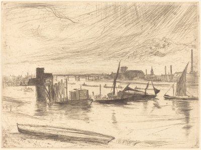 De manhã cedo, Battersea de James Abbott McNeill Whistler