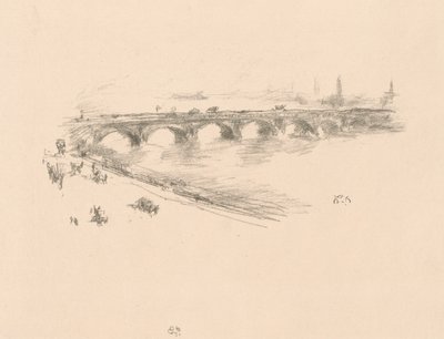 Noite, Little Waterloo Bridge de James Abbott McNeill Whistler
