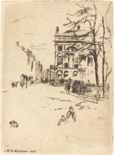 Praça Fitzroy de James Abbott McNeill Whistler