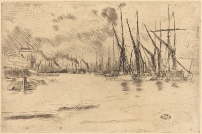 A partir das Escadas do Arenque em conserva de James McNeill Whistler
