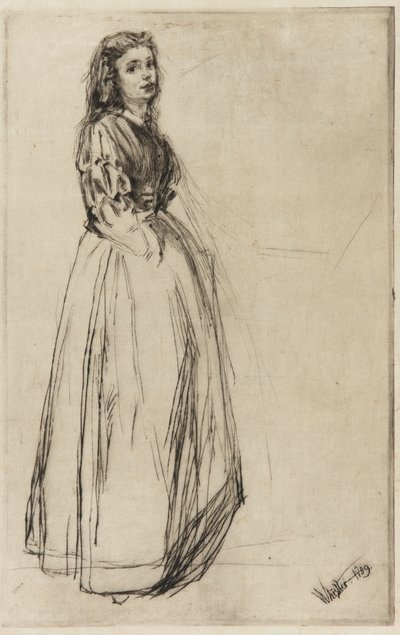 Fumette, em pé de James Abbott McNeill Whistler