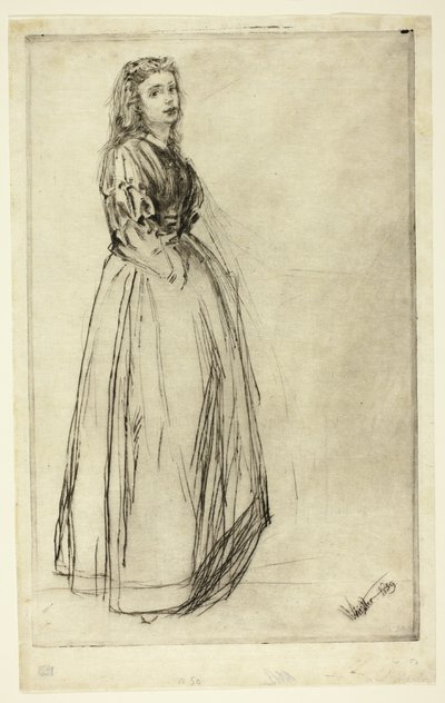 Fumette, em pé de James Abbott McNeill Whistler